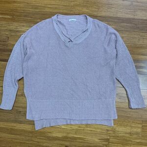 3 for $20! Women’s size Large oversize blue sweater Maurices V-Neck Sweater